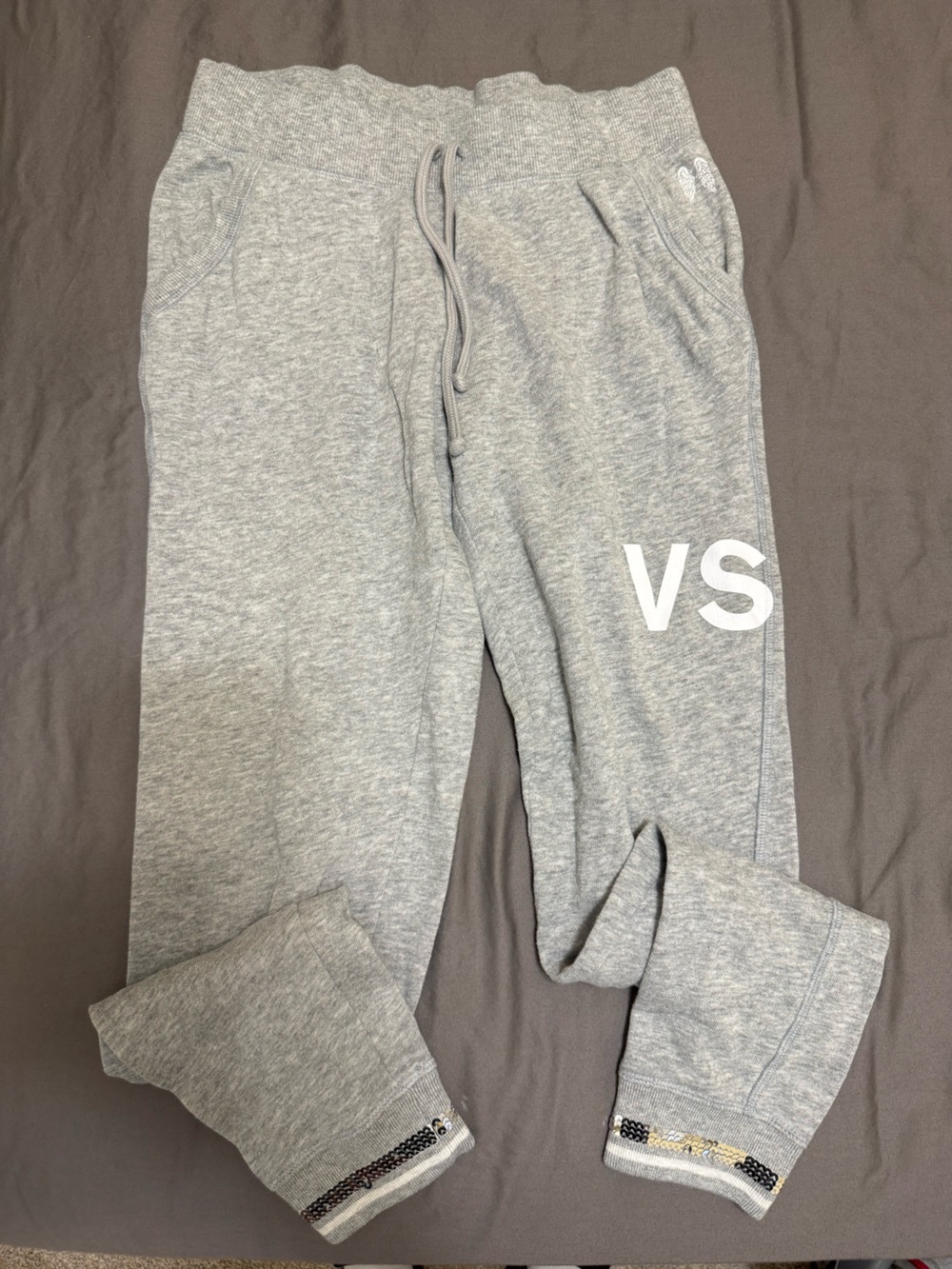 Victoria's Secret Men's Light Gray Crewneck Sweater